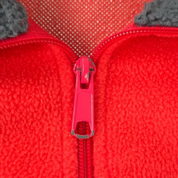 COLUMBIA Omni Heat Women’s SZ MEDIUM Thermal Fleece Full Zip Up Jacket Coral Red - Picture 5 of 16